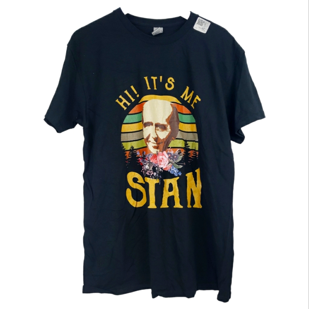 Golden Girls Stanley Zbornak Tee Size Large in Black 100% Cotton